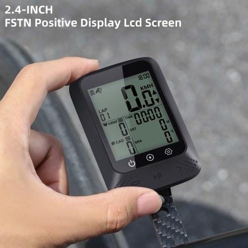 WEST BIKING Bicycle SpeedoMeter Waterproof Cycle Route Navigation Mileometer Multi-functional Digital Bike Speedometer Full Screen Mobile Phone APP Control Cycle Stopwatch 