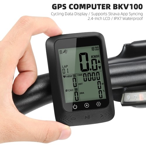 WEST BIKING Bicycle SpeedoMeter Waterproof Cycle Route Navigation Mileometer Multi-functional Digital Bike Speedometer Full Screen Mobile Phone APP Control Cycle Stopwatch 