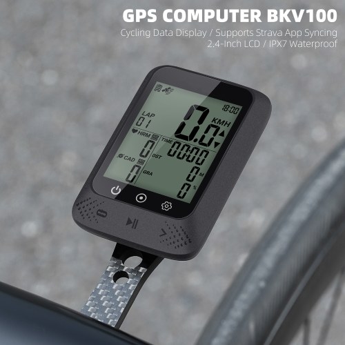 WEST BIKING Bicycle SpeedoMeter Waterproof Cycle Route Navigation Mileometer Multi-functional Digital Bike Speedometer Full Screen Mobile Phone APP Control Cycle Stopwatch 