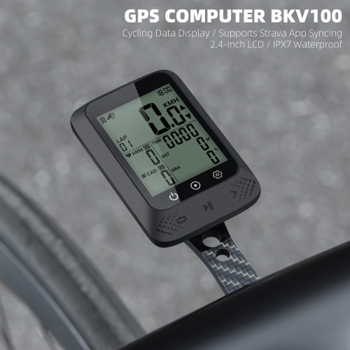WEST BIKING Bicycle SpeedoMeter Waterproof Cycle Route Navigation Mileometer Multi-functional Digital Bike Speedometer Full Screen Mobile Phone APP Control Cycle Stopwatch 