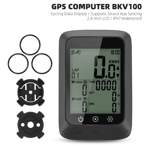 WEST BIKING Bicycle SpeedoMeter Waterproof Cycle Route Navigation Mileometer Multi-functional Digital Bike Speedometer Full Screen Mobile Phone APP Control Cycle Stopwatch 