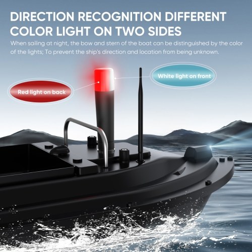 Boat Navigation Lights for Fishing Bait Boat LED Boat Lights Waterproof with 300-500M Long-Distance  IP67 Waterproof Three-Level Brightness Adjustment Strong Magnetic Suction Type-C Charging 