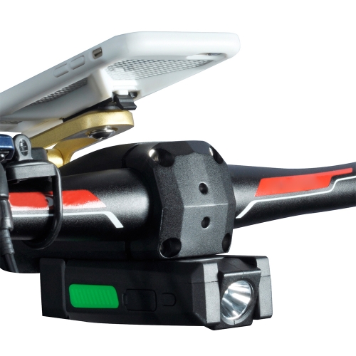 

​Waterproof MTB Road Bike Stem Handlebar Stem 95mm Smart Bicycle Stem with Headlight Mobile Rechargeable Power Bank