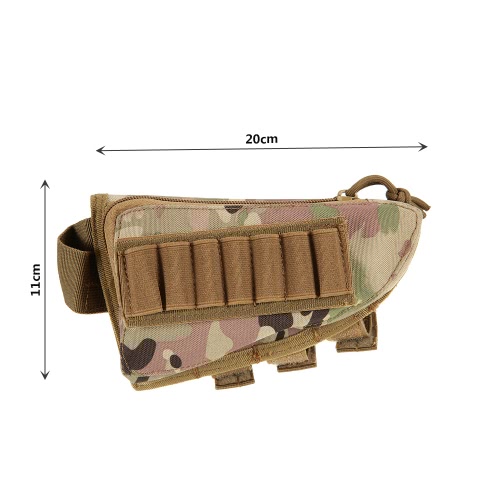 

Buttstock Pouch Tactical Pouch Hunting Accessory Pouch Holder Carrier Military Gear Utility Tool Kit Cheek Pad Design