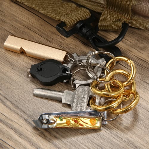 

5PCS Spring Gate O Кольцо брелок Кожаный мешок Ремень Ремень Собака Цепь Застежка Застежка Зажим Триггер Аксессуары