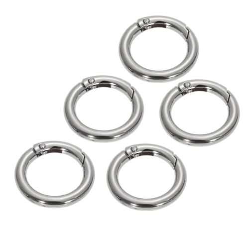 

5PCS Spring Gate O Ring Keyring Leather Bag Belt Strap Dog Chain Buckle Snap Clasp Clip Trigger Accessories