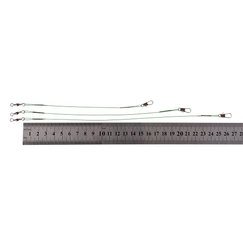 

Lixada 10PCS Fishing Trace Spinner Fishing Wire 25cm