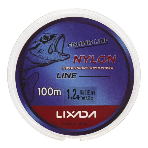 Lixada 100m釣り糸スレッドクリアホワイト薄い釣り糸淡水と塩水のためのスムースキャスティング