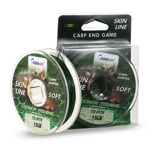 

10M Лоток для лова Monofilament Тонкая рыболовная линия Smooth Casting Carp Skin Fishing Line для пресной воды и морской воды