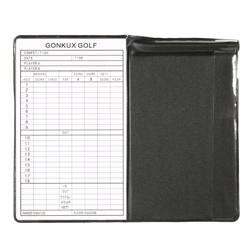 

Golf Score Отслеживающая карта Golf Stat Tracker Notebook Score Отслеживающая карта Держатель карточки с карандашом