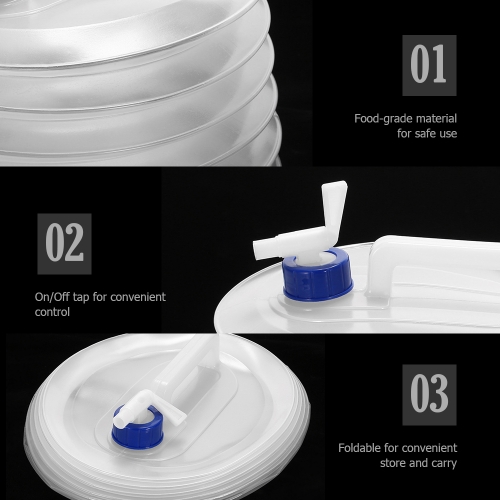 

Collapsible Drinking Water Bucket Folding Water Storage Bag Portable Water Carrier Container