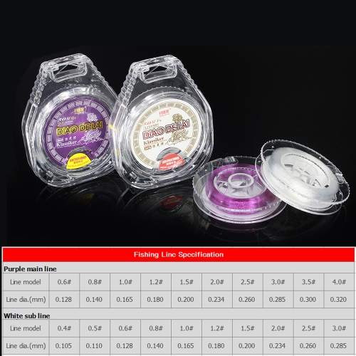 

50M Fishing Line Monofilament Fishing Line Strong Abrasion Nylon Fishing Sub Main Line