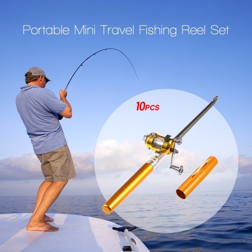 

Fishing Rod Reel Combo Set Mini Portable Pocket Pen Fishing Rod