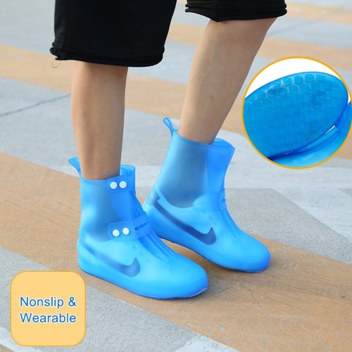 

Fashion Women Reusable Tube Boots Children Transparent Water-Resistant Rain Boots PVC Nonslip Rainshoes