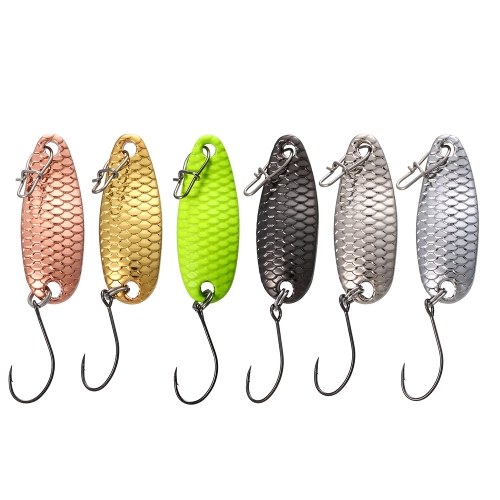 

6pcs Multi Colors Mini Metal Spoon Lures Set