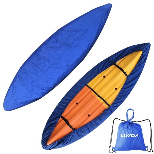 Lixada Housse universelle pour canoë-kayak avec sac de rangement Housse étanche anti-poussière Housse de rangement Bouclier