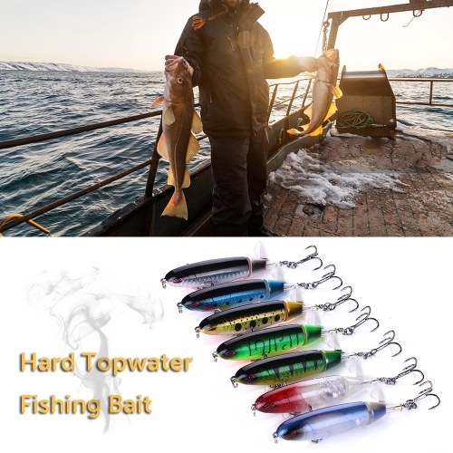 

Жесткая Рыбалка Приманка Карандаш Рыболовные Приманки 13 г / 10 см Topwater Weever Бас Окунь Змееголов Вращающийся Spinner Погремушка Хвост Приманки