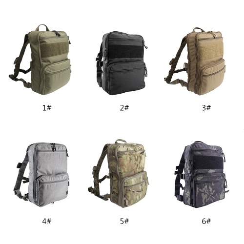 D3 Flatpack Tactic Backpack Hydration Carry Multipurpose Gear Pouch Outdoor Travel Water Bag Pack