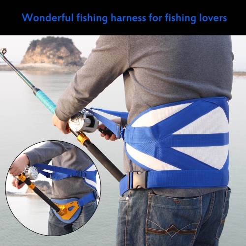 

Big Fish Sea Fishing Fighting Stand Up Back Harness with Belt Fishing Tackles