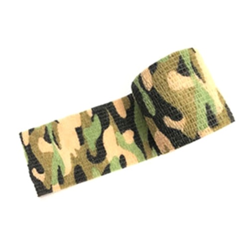 

1 Roll Mini Outdoor M-ilitary Camouflage H-unting Camping Cycling W-rap Elastic Stealth Tape Portable
