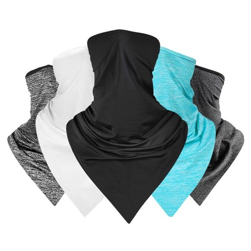 

Summer Ice Silk Triangle Scarf Face Mask