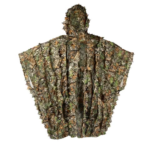 Ghillie Poncho verde caza Camo camuflaje 3D malla sólido