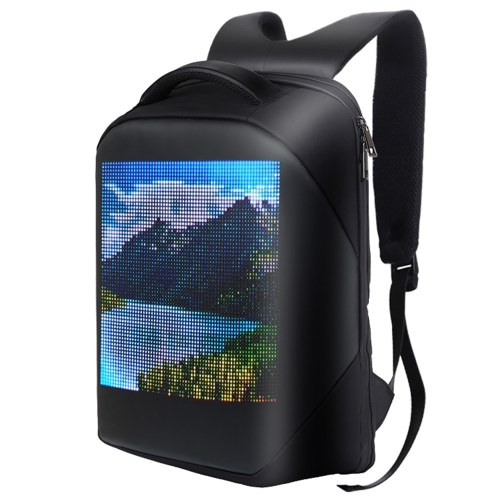 Sac à dos à bandoulière LED écran couleur sac à dos pour ordinateur portable de voyage sac à bandoulière étanche pour sac à dos en plein air