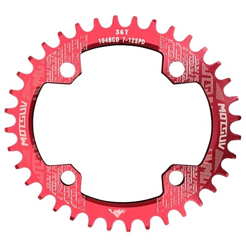 

32T/34T/36T/38T Bike Chainring 104mm BCD 4-bolt Bicycle Crank Ring Compatible with 7/8/9/10/11 Speed