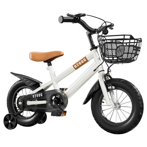 

16 Inch Kids Bike Bicycle for Girls Ages 5-7 Years with Training Wheels Basket Kids Bicycle