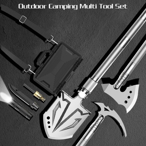 Survival Shovel Axe Camping Tool Set Folding Portable Survival Gear for Outdoor Camping 
