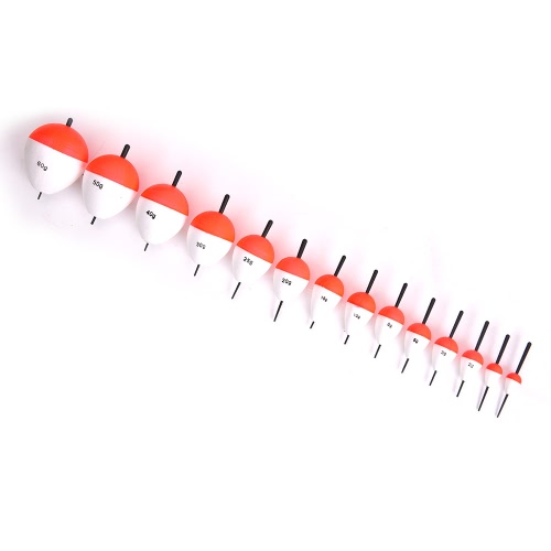 

14pcs Fishing Floats Set Saltwater Freshwater Fishing Buoys Floats Balls with Stick