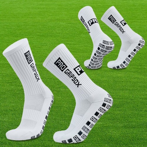 Football Grip Socks 39-46 Anti-Slip Sports Socks for Men and Women Perfect for Football Running Cycling Daily Use 4 or 6 Pairs Football Grip Socks 