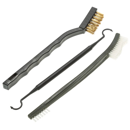 

Tactical Hunting Pistol Cleaning Kit Cleaning Set Two Brushes and One Double-ended Pick