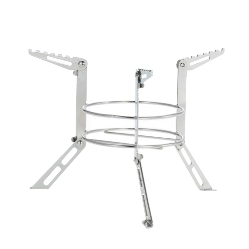 Portable Edelstahl Campingkocher Außenständer Spiritus-Ofen Rack-Legs-Support Kochgeräte Zubehör