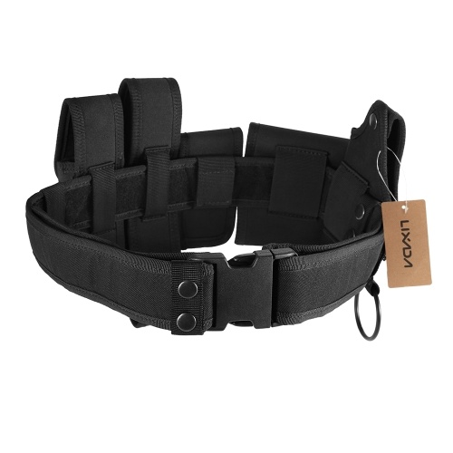 Lixada Cintura tattica per esterni Apparecchiature per applicazioni di sicurezza di polizia Sicurezza militare Cintura di utilità per uso militare con borse Fondina Gear