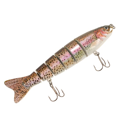 

Lixada 13cm/19g Lifelike 6 Jointed Sections Trout Swimbait Fishing Lure Hard Bait Fish Hook Fishing Tackle