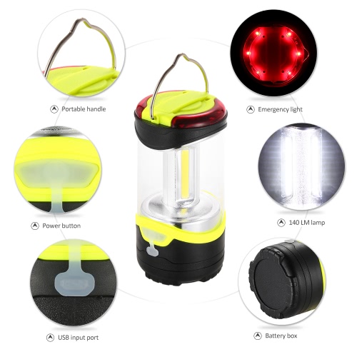

Portable LED Camping Light 3 Modes USB Rechargeable Tent Lamp LED Tent Light Camping Lantern for Outdoor Adventure Household Activ
