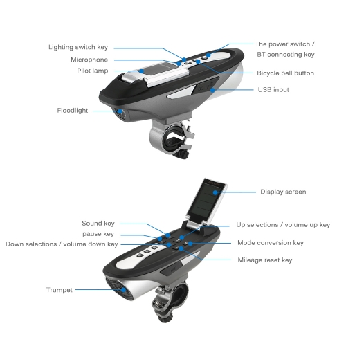 Aoveise Av1288 6 In 1 Bike Computer