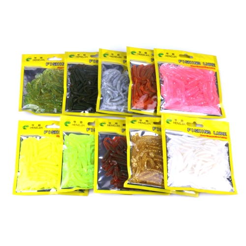 

50PCS Мягкая приманка T-Хвост Рыба Мягкие приманки Мягкие приманки Искусственные черные рыбы Полосатый бас Рыбалка Зубчатые снасти Спиннинг Инструменты