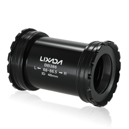 Lixada BB386 Bottom Bracket Road Bike Threaded Fit BB 24MM Adapter 68-86.5MM Interlocking Bottom Bracket Axis Parts