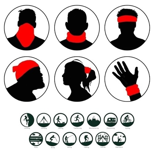 Cool Robot Skeleton Halloween Mask Scarf Joker Headband Balaclavas for Cycling Fishing Ski Motorcycle