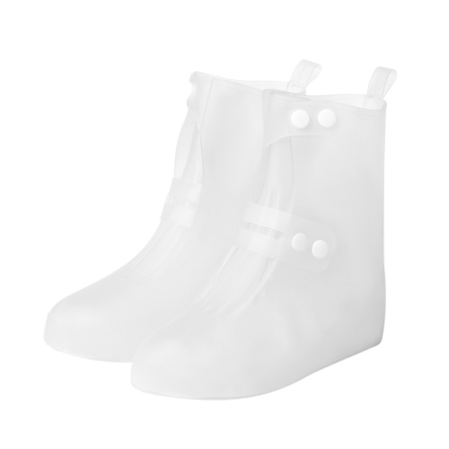 Moda Feminina Reutilizáveis ​​Tubo Botas Crianças Transparente Resistente À Água Botas De Chuva PVC Antiderrapante Rainshoes