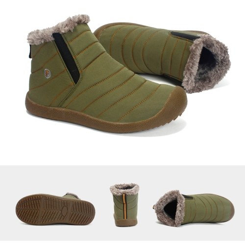 

Outdoor Water-resistant Non-slip Snow Boots Slip-on Winter Warm Shoes