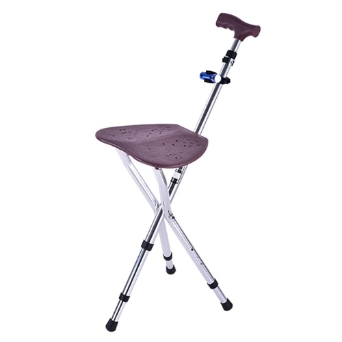 

Folding Cane Seat Thick Aluminum Alloy Cane Stool Crutch Chair Seat