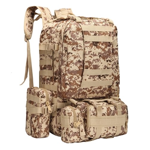 

Men Women Sports Backpack 4-in-1 Large Capacity Multi-Functional Waterproof Camping Hiking Outdoors Bag Rucksacks