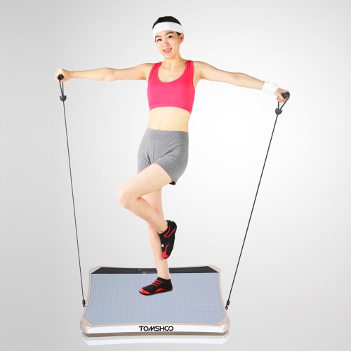 TOMSHOO Multifunctional Touch Button LED Body Fitness Vibration Platform Plate Body Shaper Massage Machine