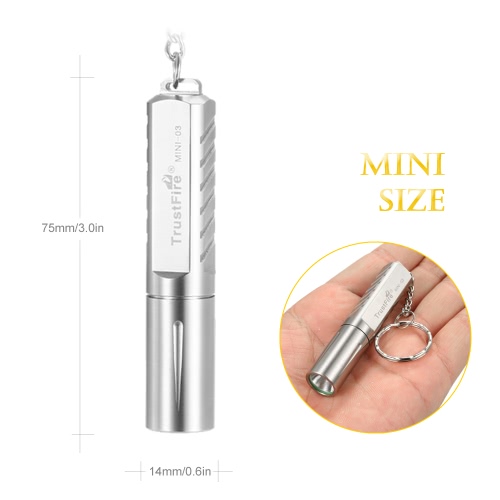 

TrustFire MINI-03 200LM LED Flashlight Camping Torch Cycling Lamp with Keychain