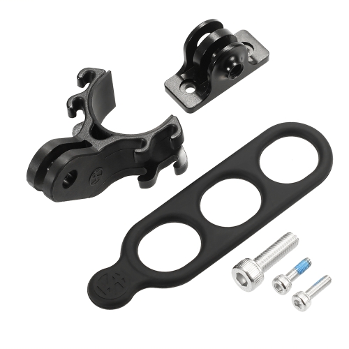 iGPSPORT S81 Aluminum Alloy Camera Holder Mount with Bike Light Holder Rubber Strap Headlight Clamp