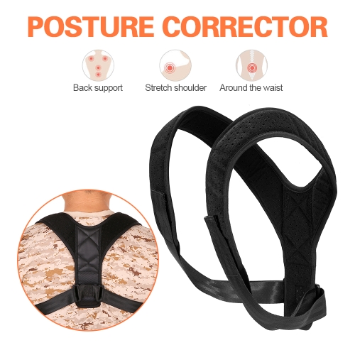 

Lixada Posture Corrector Support Brace Figure 8 Clavicle Strap Wrap Adjustable Clavicle Support Brace Upper Back Shoulder Support Brace Strap