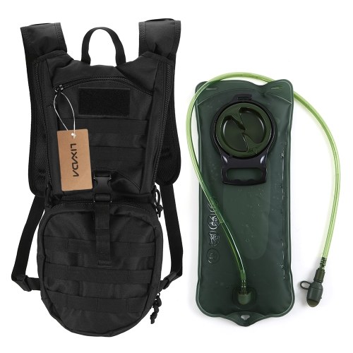 Mochila Tactical do bloco da hidratação de Lixada com a bexiga da água 2.5L